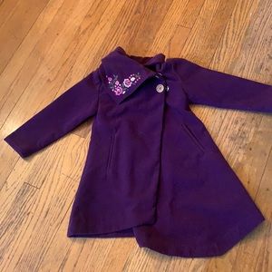 Garnet hill kids purple coat